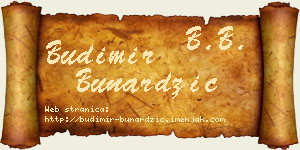 Budimir Bunardžić vizit kartica